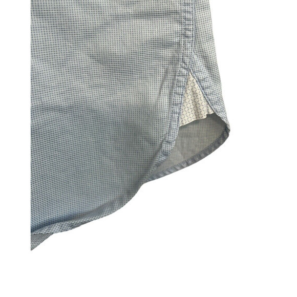 Ted Baker Endurance Shirt 16 32/33 Mens Blue No Tuck Flip Cuff Button Up - Picture 4 of 7